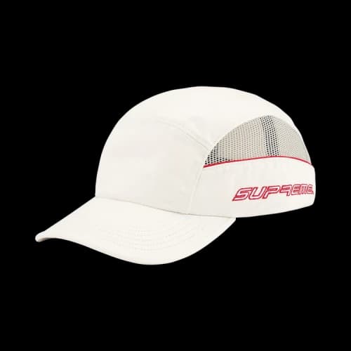 Supreme Side Mesh Piping Camp Cap 'Stone'