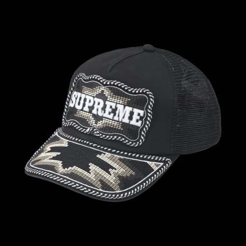 Supreme Western Embroidered Mesh Back 5-Panel 'Black'