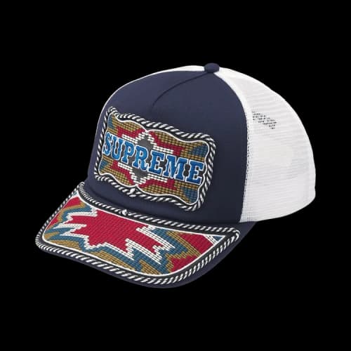 Supreme Western Embroidered Mesh Back 5-Panel 'Navy'