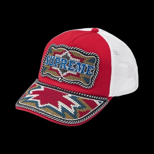 Supreme Western Embroide Mesh Back 5-Panel 'Red'