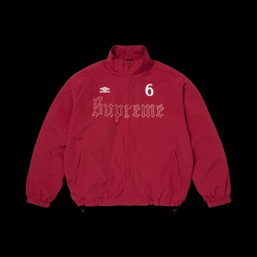 Supreme x Umbro Rhinestone Track Jacket 'Red'