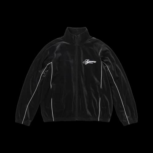Supreme Velour Mesh Track Jacket 'Black'