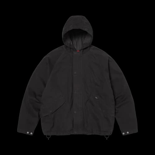 Supreme Hooded Raglan Jacket 'Black'