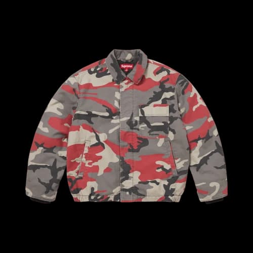 Supreme Cordura Twill Utility Jacket 'Red Camo'