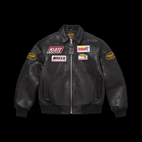 Supreme x Vanson Leathers Spider-Man Jacket 'Black'