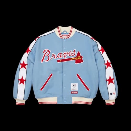 Supreme x Mitchell & Ness Teams Varsity Jacket 'Light Blue'
