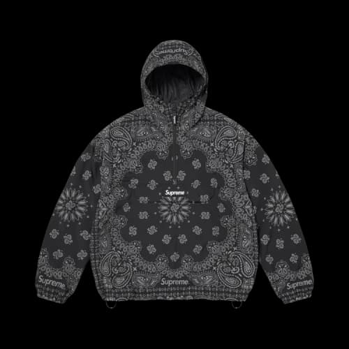 Supreme Reflective Bandana Anorak 'Black'