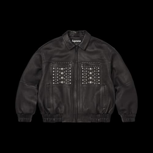 Supreme Multi Studded Leather Jacket 'Black'