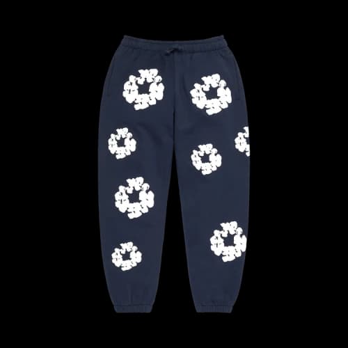 Denim Tears Cotton Wreath Sweatpants 'Navy'