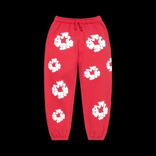 Denim Tears Cotton Wreath Sweatpants 'Red'