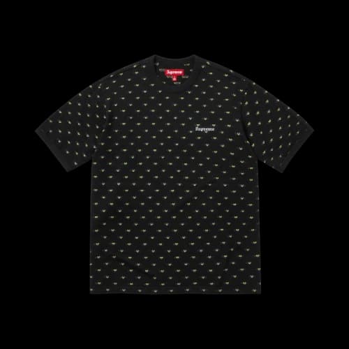 Supreme Hearts Intarsia Ringer Tee 'Black'