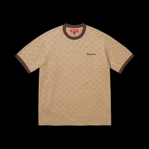 Supreme Hearts Intarsia Ringer Tee 'Tan'