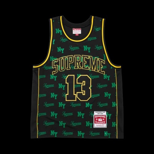 Supreme x Mitchell & Ness Monogram Jersey 'Black'