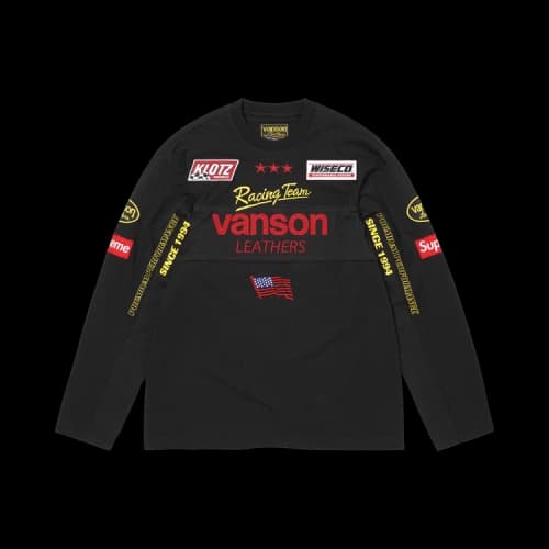 Supreme x Vanson Leathers Long-Sleeve Top 'Black'