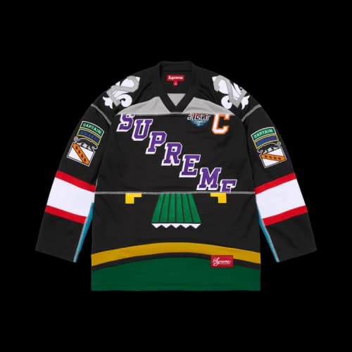 Supreme Paneled Hockey Jersey 'Black'