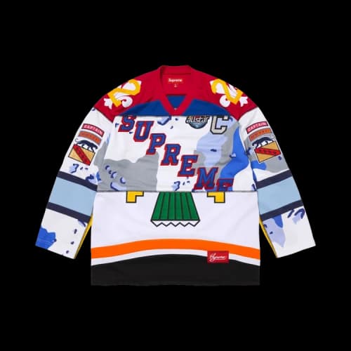 Supreme Paneled Hockey Jersey 'White'