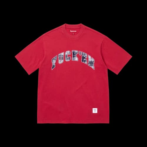 Supreme Fuck Em Plaid Short-Sleeve Top 'Red'