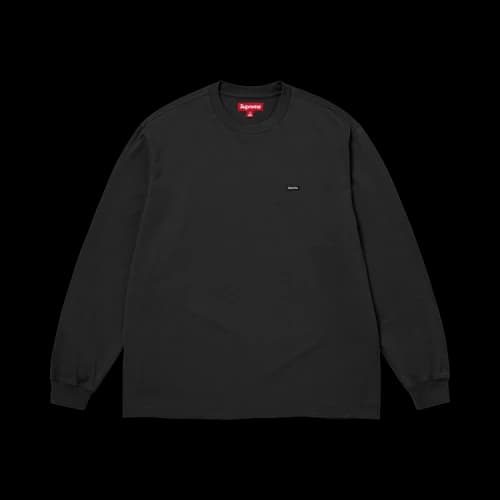 Supreme Small Box Long-Sleeve Tee 'Black'