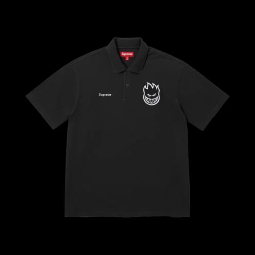 Supreme x Spitfire Polo 'Black'
