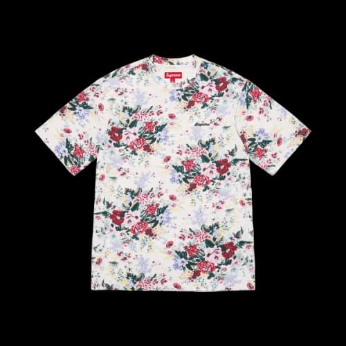 Supreme Washed Short-Sleeve Top 'Floral'