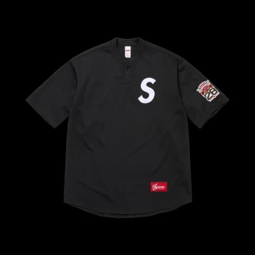 Supreme Shop S Logo Henley 'Black Tokyo'
