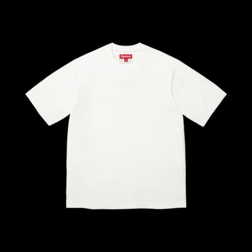 Supreme Rhinestone Script Short-Sleeve Top 'White'