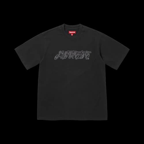 Supreme Raised Script Short-Sleeve Top 'Black'