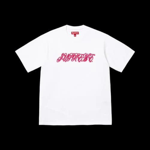 Supreme Raised Script Short-Sleeve Top 'White'