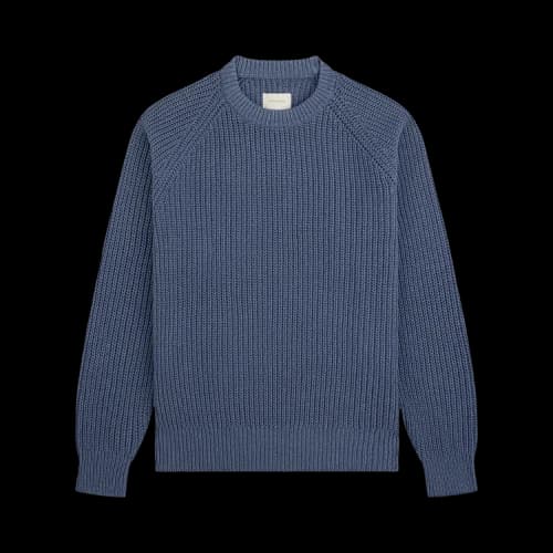 Aimé Leon Dore Knit Denim Crewneck Sweater 'Medium Indigo'