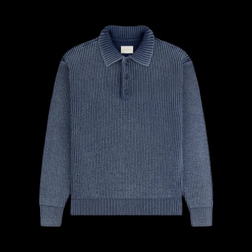 Aimé Leon Dore Stone Washed Knit Polo 'Oceana'
