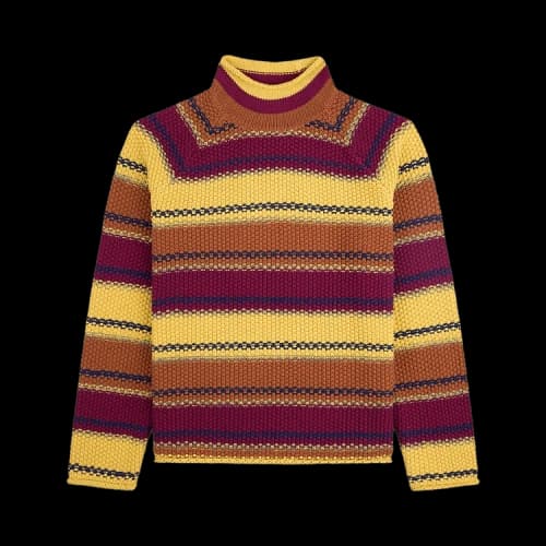 Aimé Leon Dore Striped Rollneck Sweater 'Petunia Stripe'