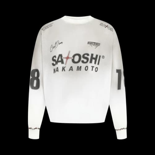 Satoshi Nakamoto Mesh Moto Jersey 'White'