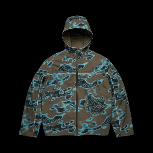 Denim Tears Cloud Camo Taped Seam Shell Jacket 'Green'
