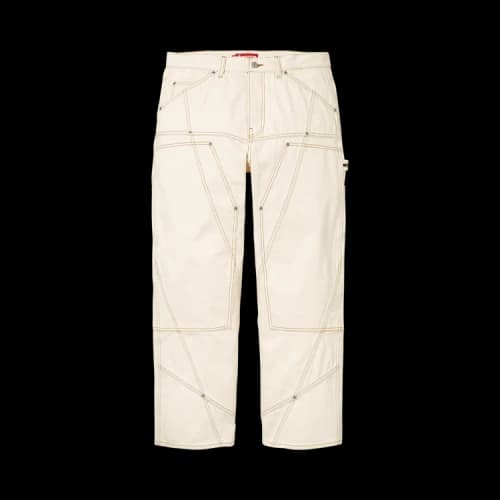 Supreme Contrast Stitch Double Knee Painter Jean 'Natural'