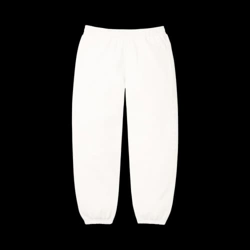 Supreme Classic Logo Sweatpant 'White'