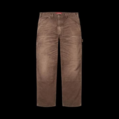 Supreme Worn Double Knee Painter Pant 'Brown'