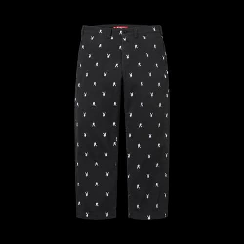 Supreme Chino Pant 'Black Playboy'