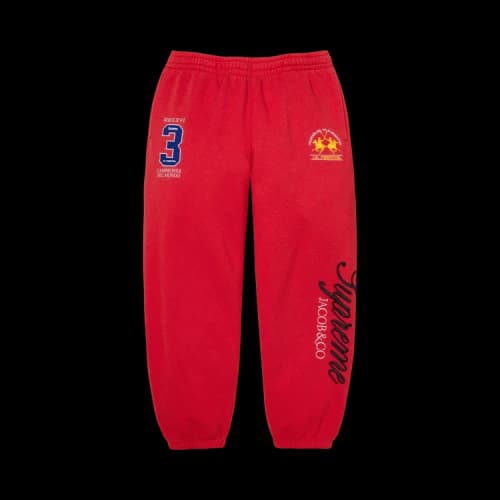 Supreme x La Martina/Jacob & Co Sweatpant 'Red'