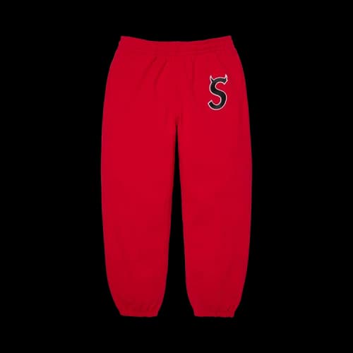 Supreme Devil S Logo Sweatpant 'Red'