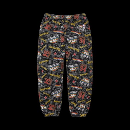 Supreme x Mitchell & Ness Teams Sweatpant 'Black'