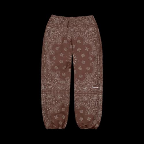 Supreme Reflective Bandana Track Pant 'Brown'