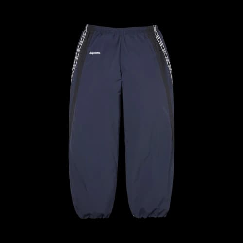 Supreme Logo Taping Track Pant 'Navy'