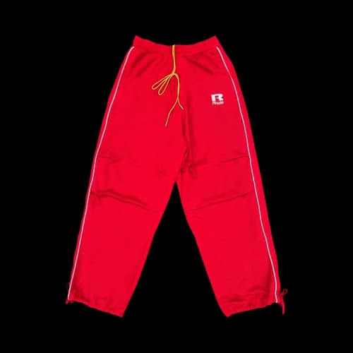 Rhude Mesh Piping Parachute Track Pant 'Red/White'