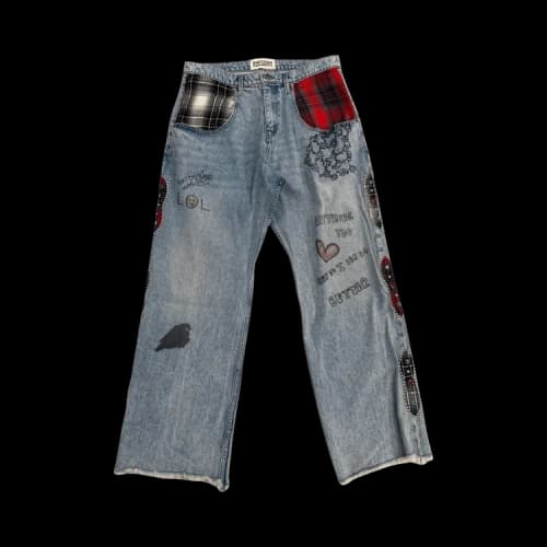 Satoshi Nakamoto Nessa Pant 'Blue Denim'