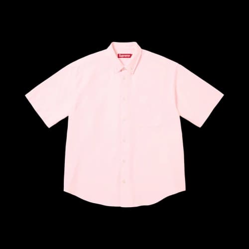 Supreme Loose Fit Oxford Short-Sleeve Shirt 'Pink'