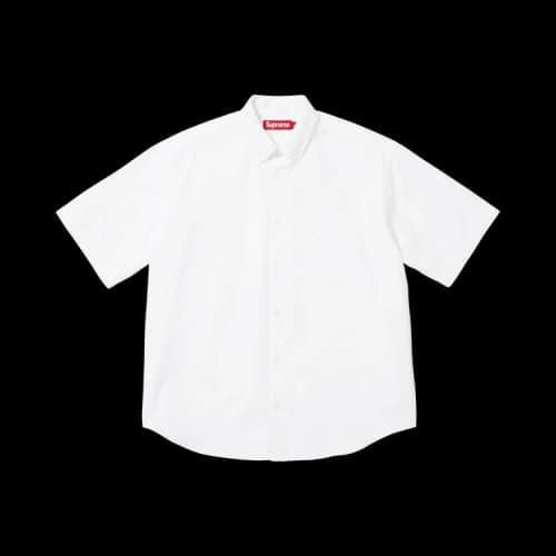 Supreme Loose Fit Oxford Short-Sleeve Shirt 'White'