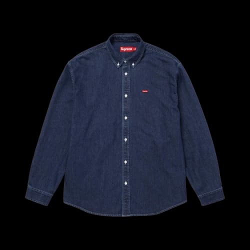 Supreme Small Box Denim Shirt 'Indigo'