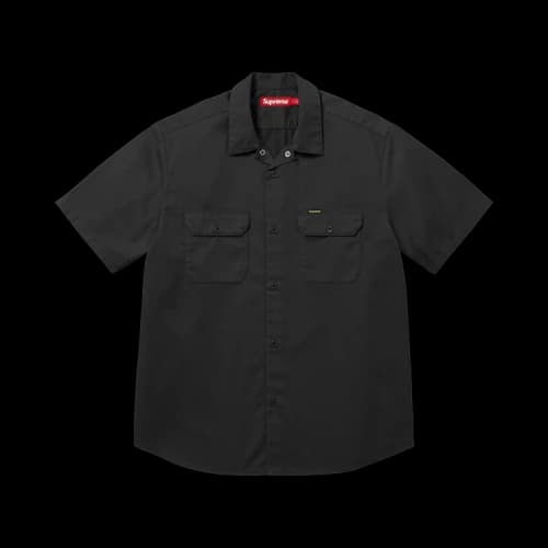 Supreme Ghostface Short-Sleeve Work Shirt 'Black'