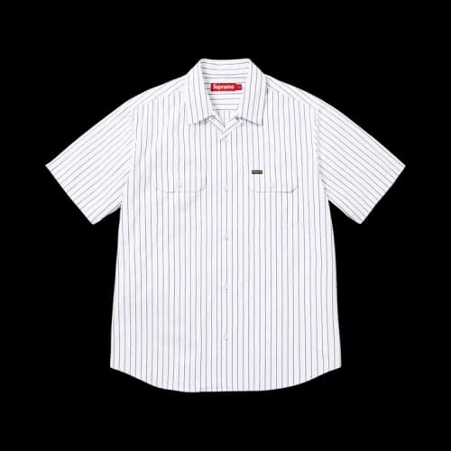 Supreme Ghostface Short-Sleeve Work Shirt 'Stripe'