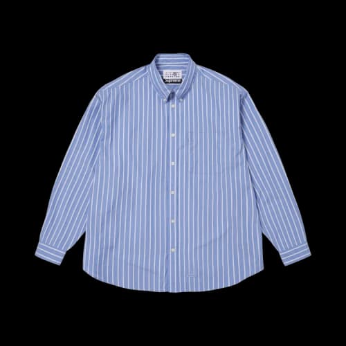 Supreme x MM6 Maison Margiela Stripe Shirt 'Blue'